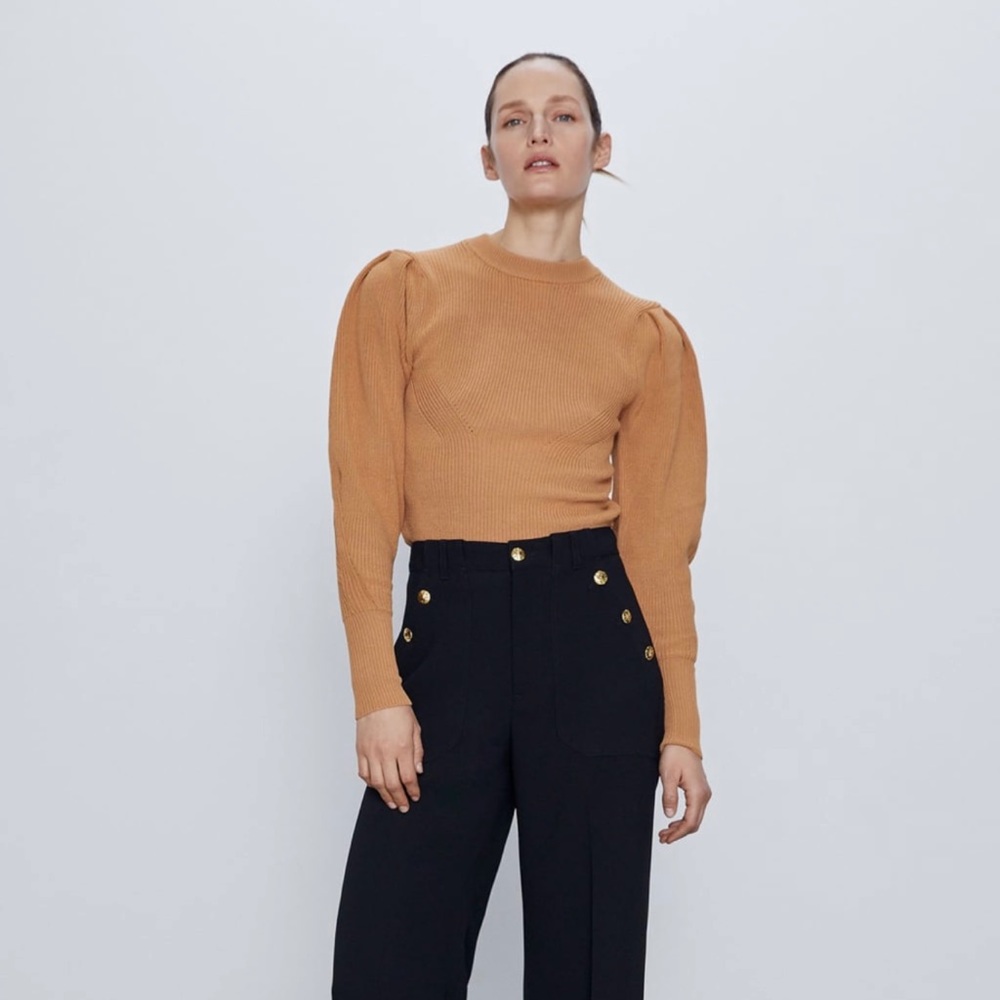 NWT Zara Balloon Knit Sweater